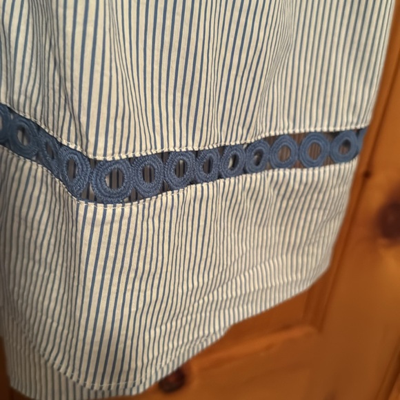 NENETTE Button Up Cotton Dress Bell Sleeves, Side-pockets Sz 42 Eu / 10 US EUC - Picture 5 of 9